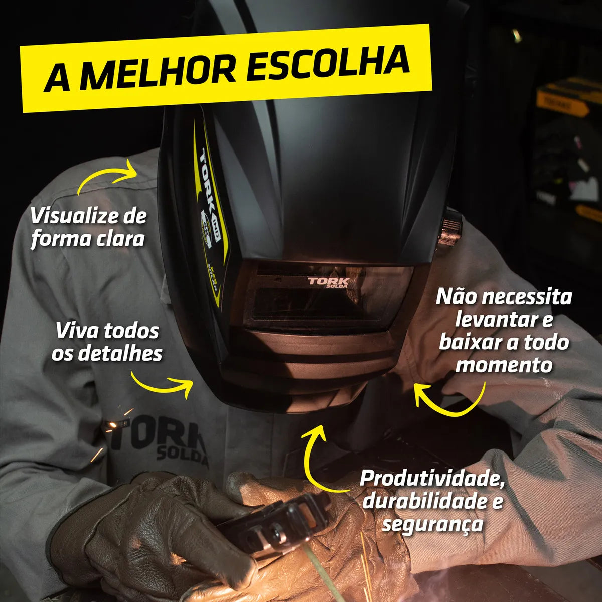 MASCARA DE SOLDA COM ESCURECIMENTO AUTOMATICO TORK
