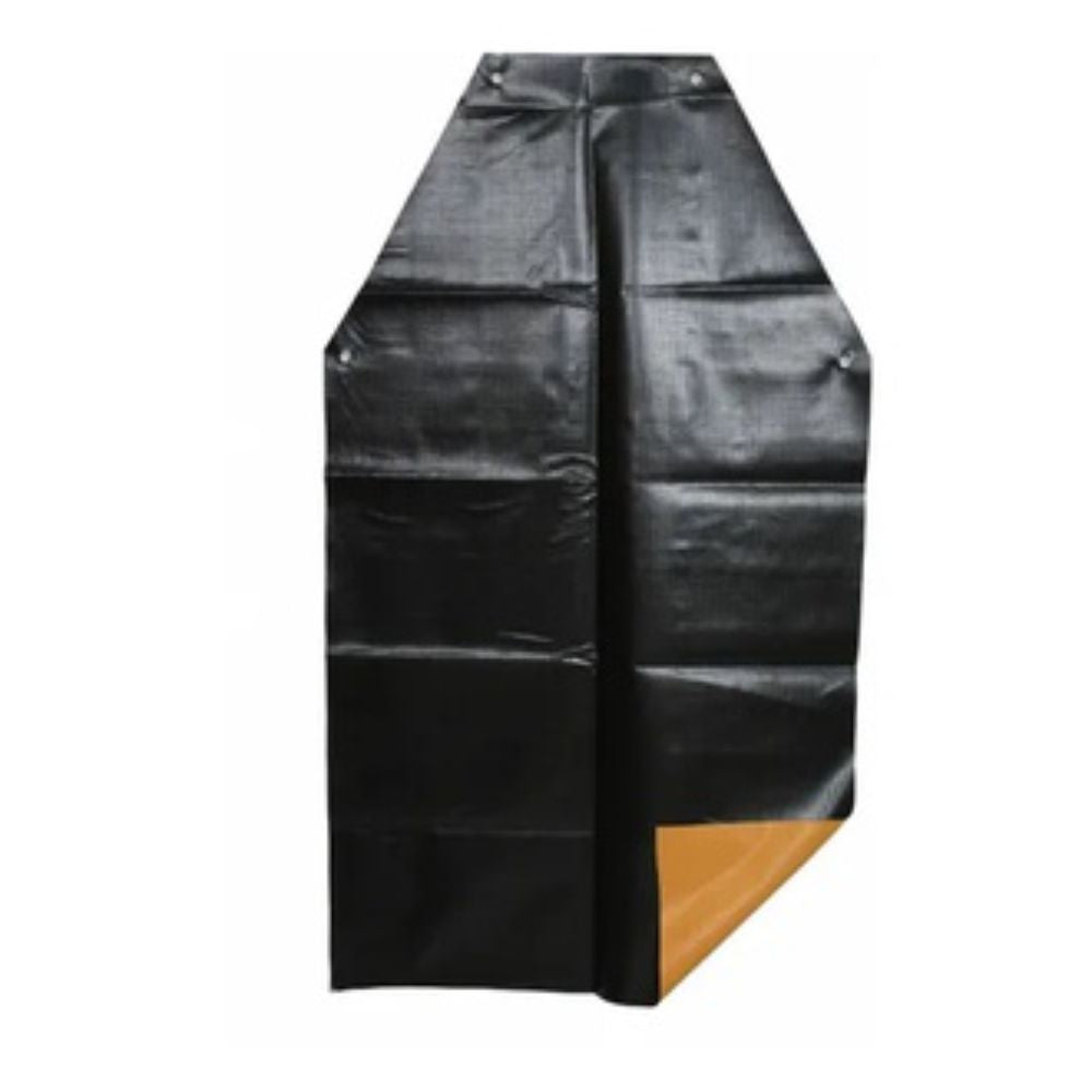 Avental Impermeável Trevira Kp1000 Com Engate Brascamp Preto