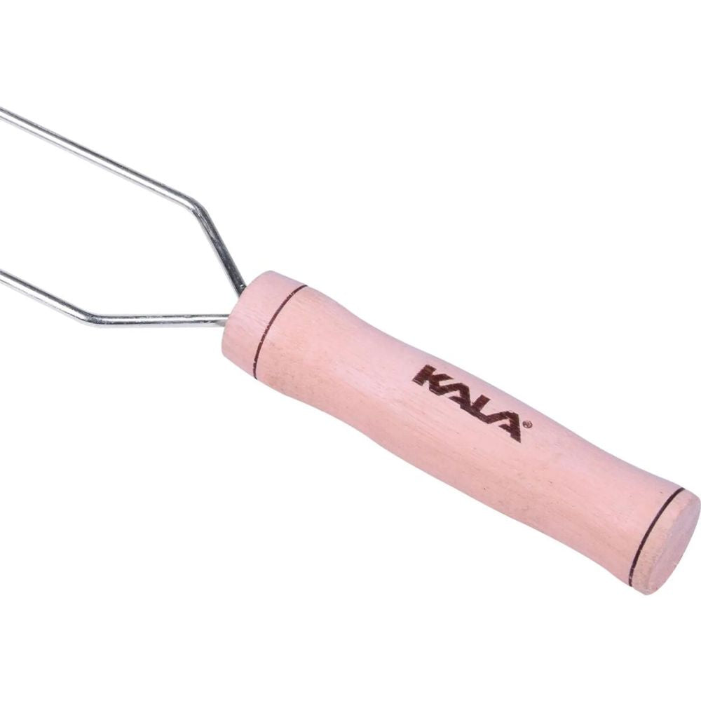 Espeto Duplo Chapa Galvanizada Cabo Madeira 55cm 250790 Kala