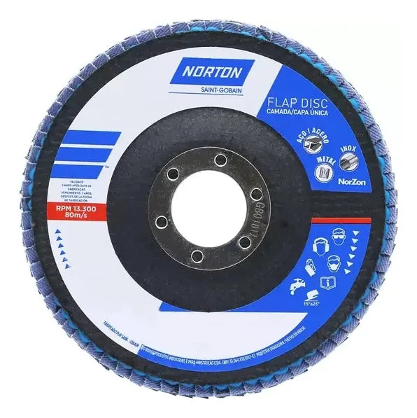 DISCO FLAP FIBRA R801 CLASSIC 115X22.23 P0120 NORTON