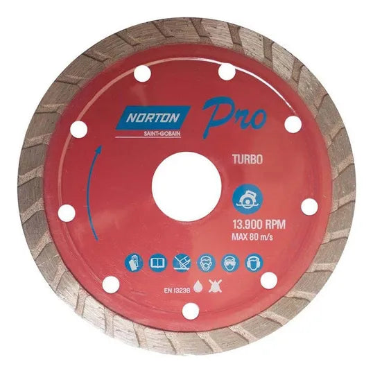 Disco De Corte Diamantado Pro Turbo 110x20 Norton