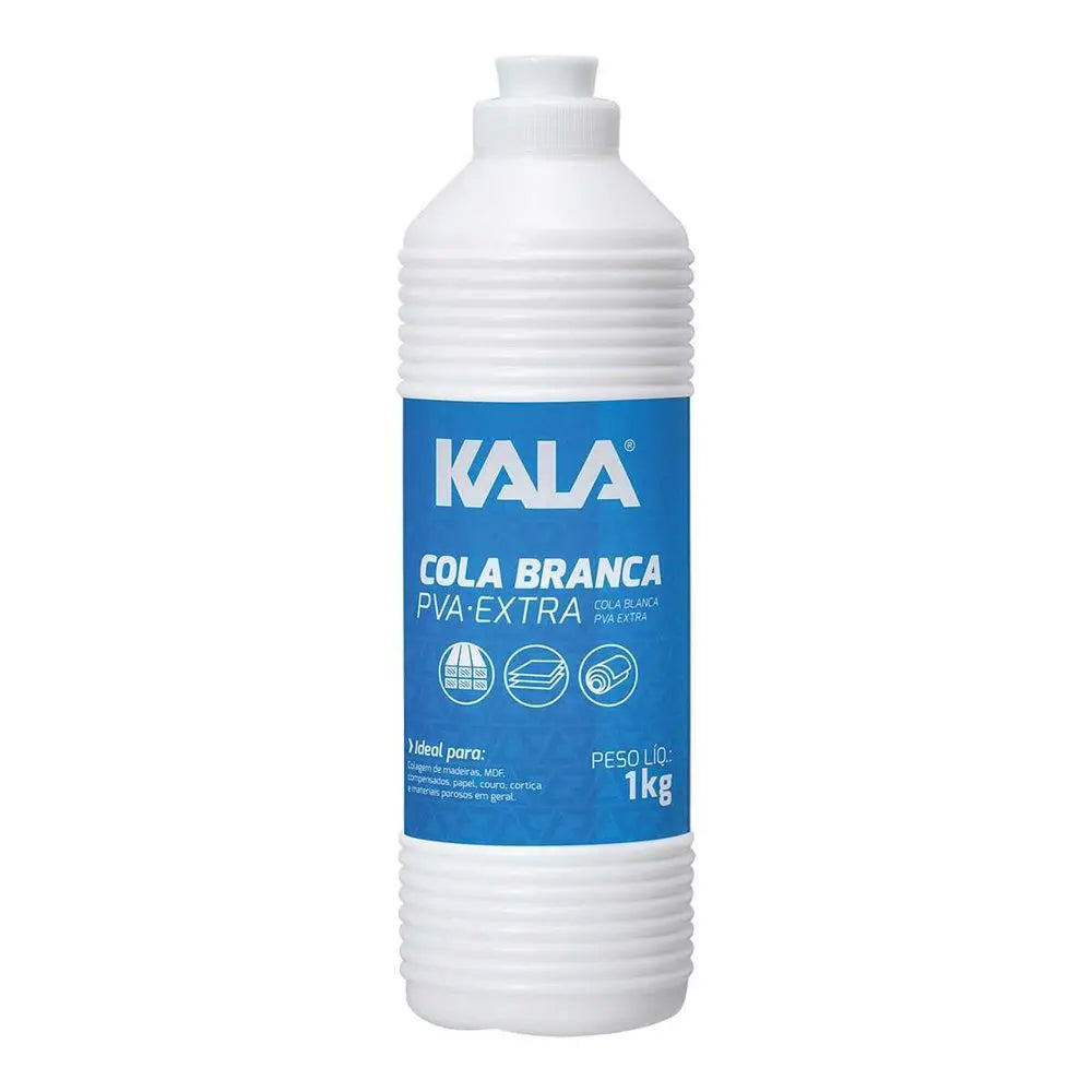 Cola Branca Pva Extra Para Madeira E Mdf 1kg 970255 Kala