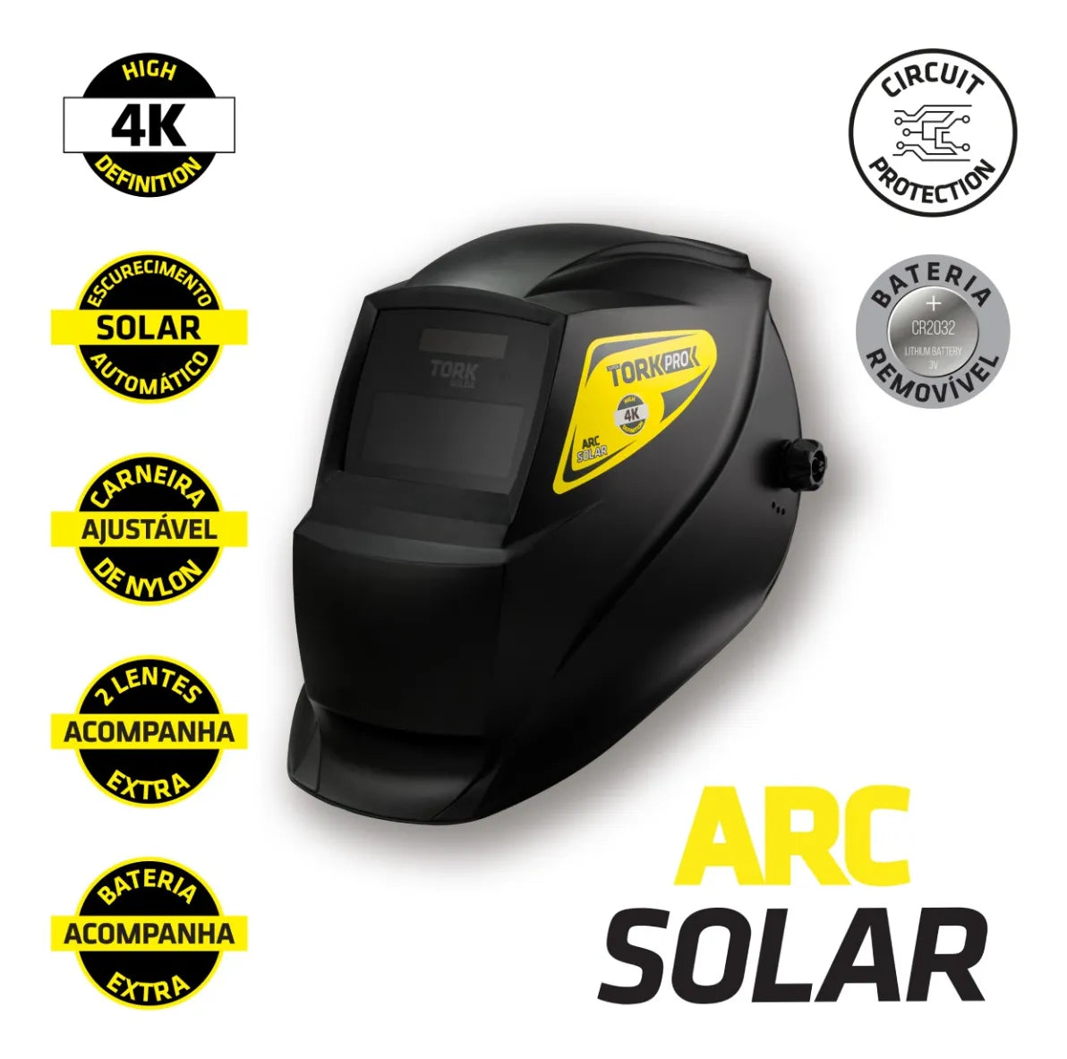 MASCARA DE SOLDA ARC SOLAR COMB-601/2X12