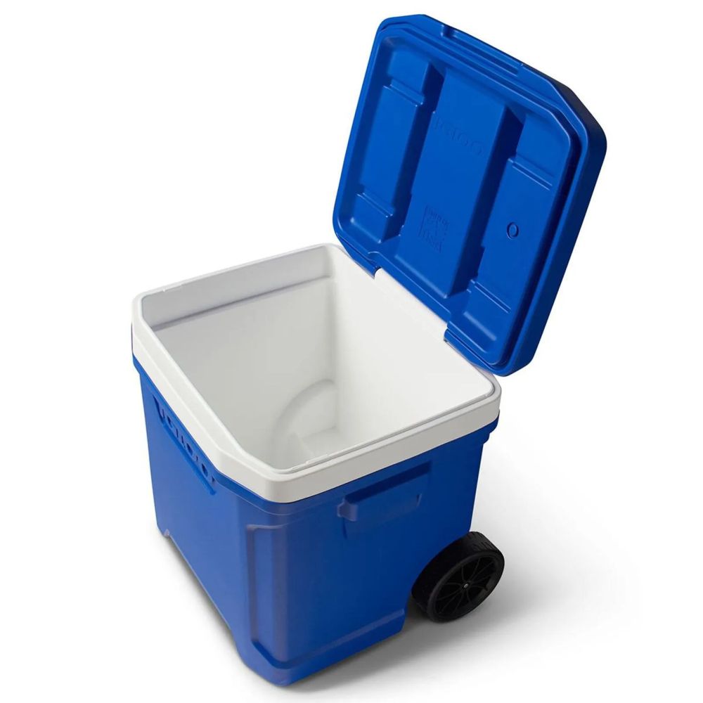 Caixa Térmica Cooler Ice Cube Azul Com Rodas 56L Igloo