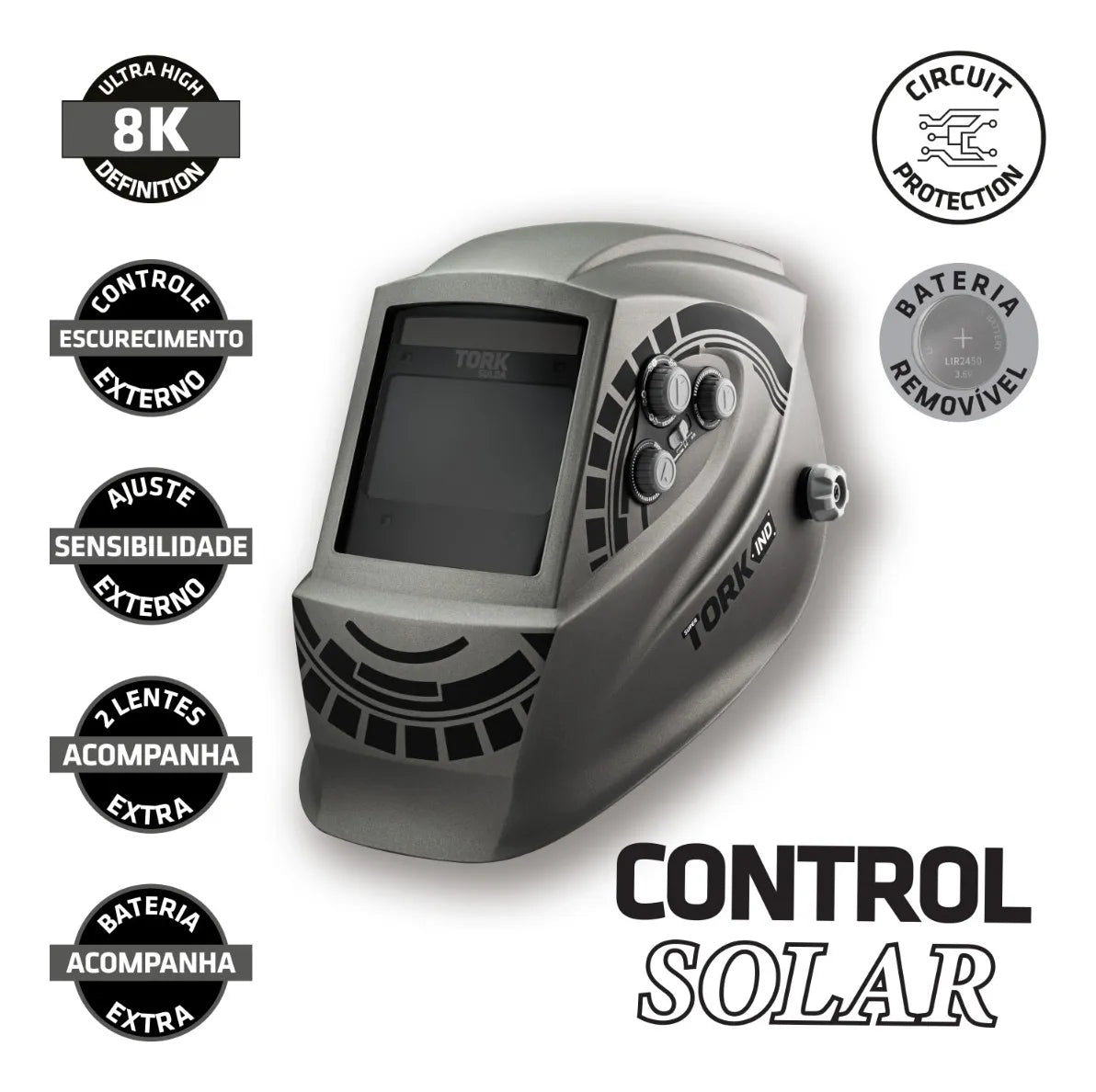 MASCARA DE SOLDA - CONTROL SOLAR COMB-1003/2X12 TORK