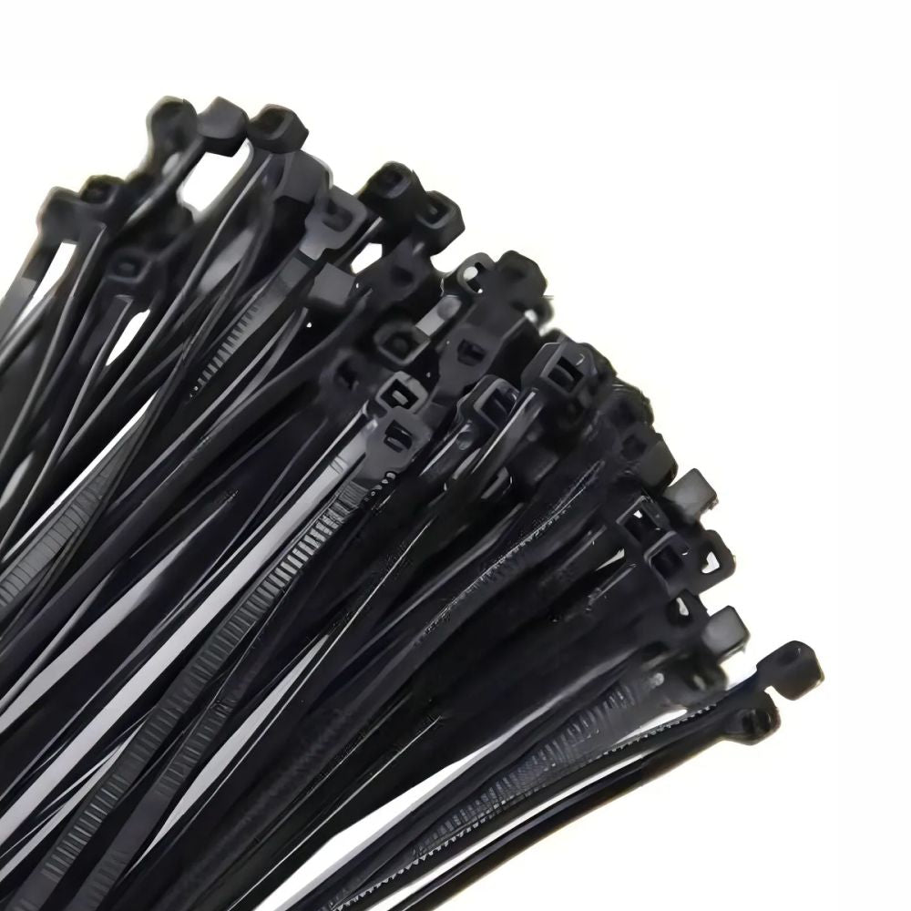 Abraçadeira Nylon Preta 4,8mm x 200mm x 100 Unidades Kala
