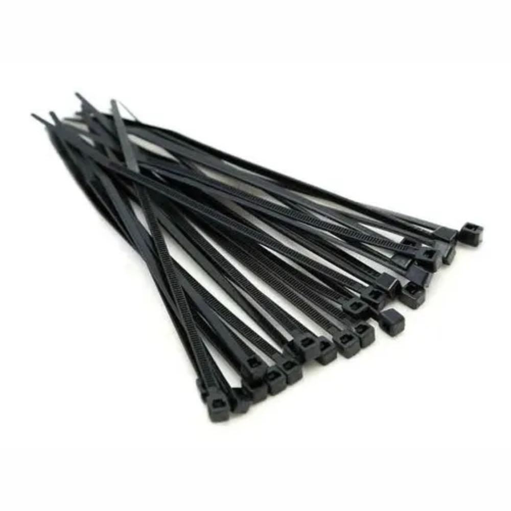 Abraçadeira Nylon Preta 4,8mm x 200mm x 100 Unidades Kala