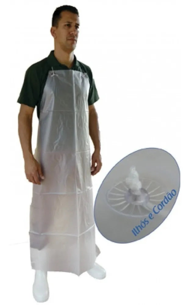 Kit 20 Avental De Vinil Pvc Transparente 1,20x0,70 Brascamp