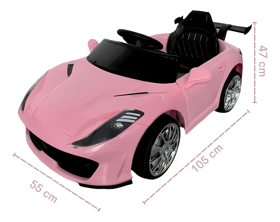 Carro Elétrico Infantil Scarlet GT 12V Rosa - 2021 Bang Toys