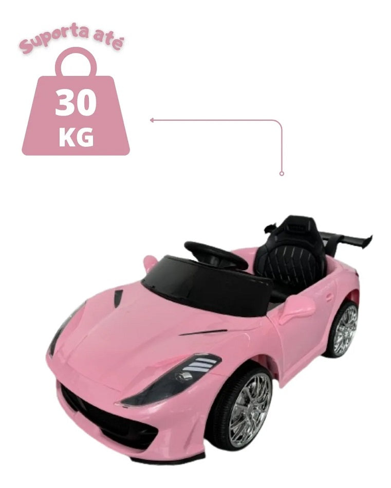 Carro Elétrico Infantil Scarlet GT 12V Rosa - 2021 Bang Toys