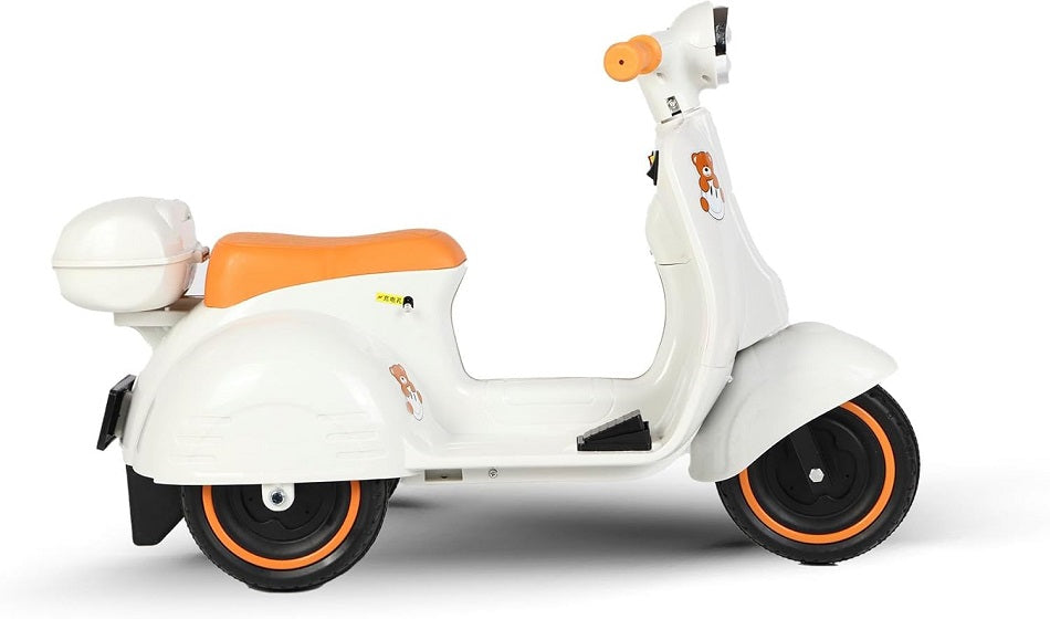 Moto Elétrica Infantil Scooter Cubi Joy 6v Branca Bang Toys