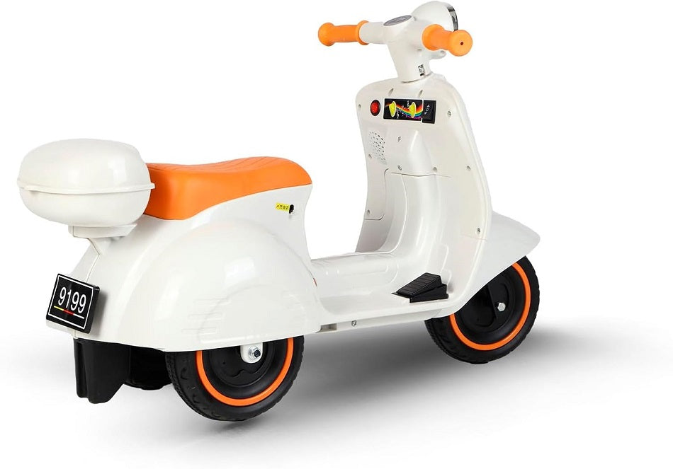 Moto Elétrica Infantil Scooter Cubi Joy 6v Branca Bang Toys