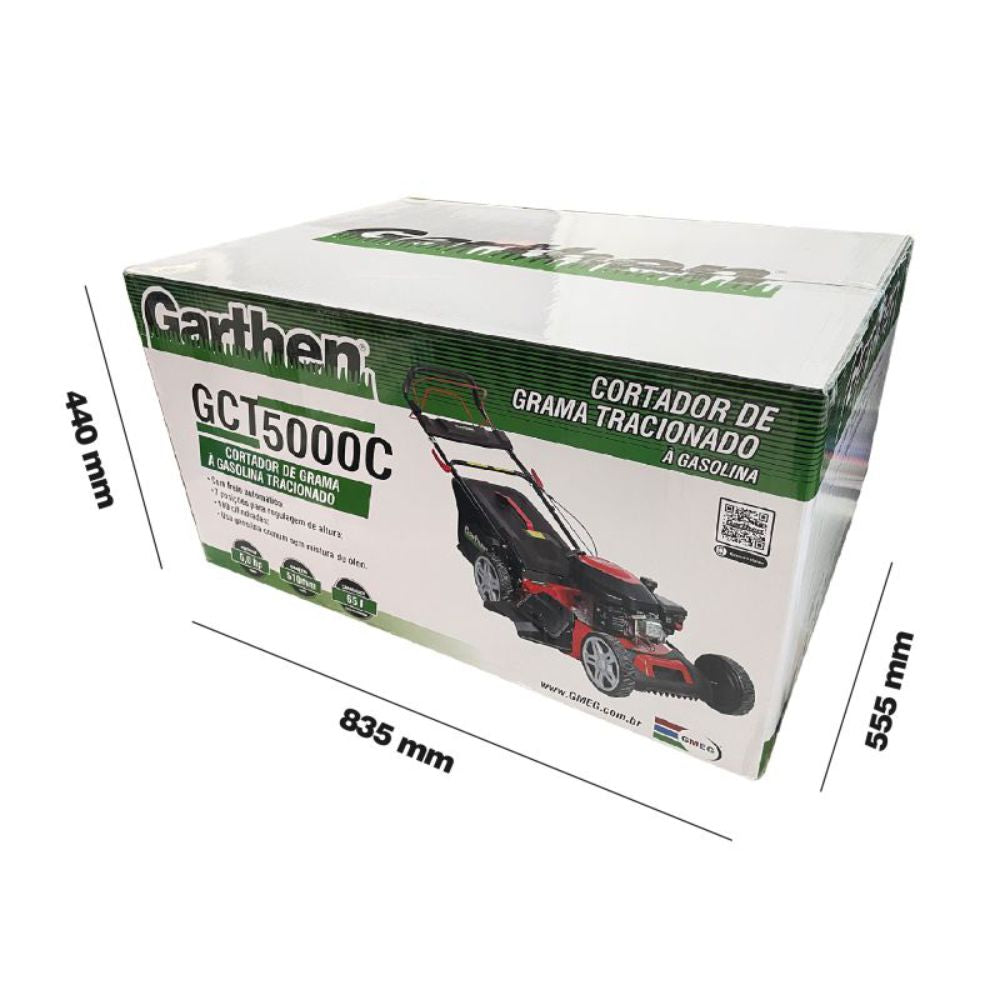 Cortador Grama Gasolina Tração 5,0hp 180cc Gct5000c Garthen