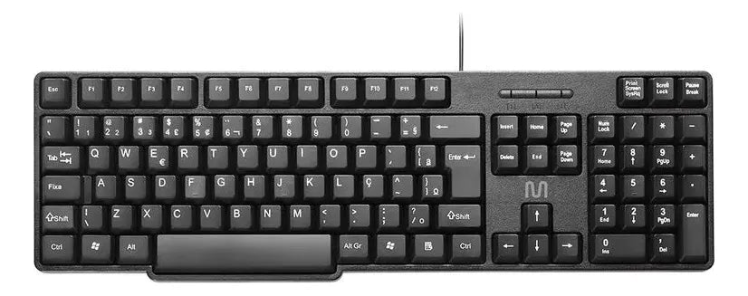 Kit 5 Teclado Básico Preto Usb Multilaser Tc213 Atacado