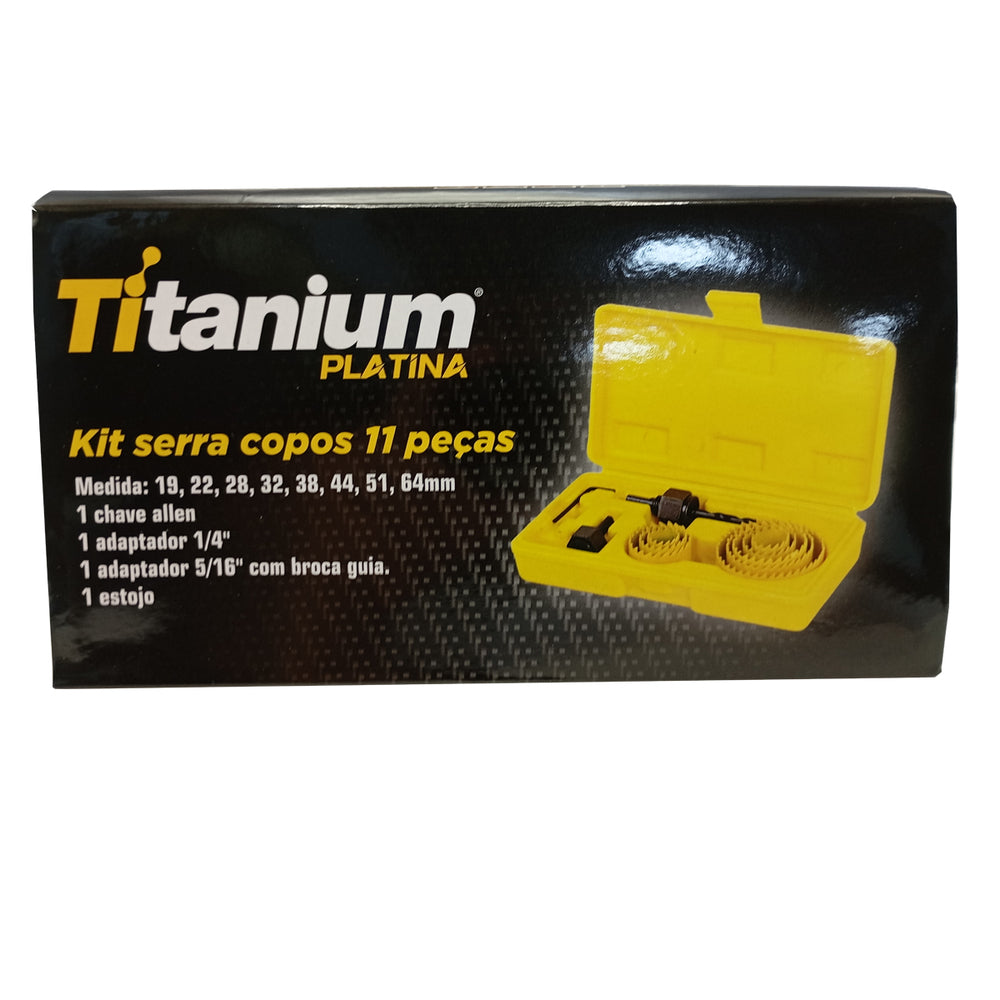 Kit Jogo de Serra Copo 11 Peças 04580 Titanium