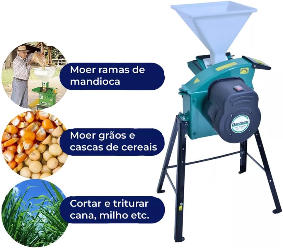 Triturador Picador 2.0HP Mono GTI-2000LDF-1 Garthen - 127V