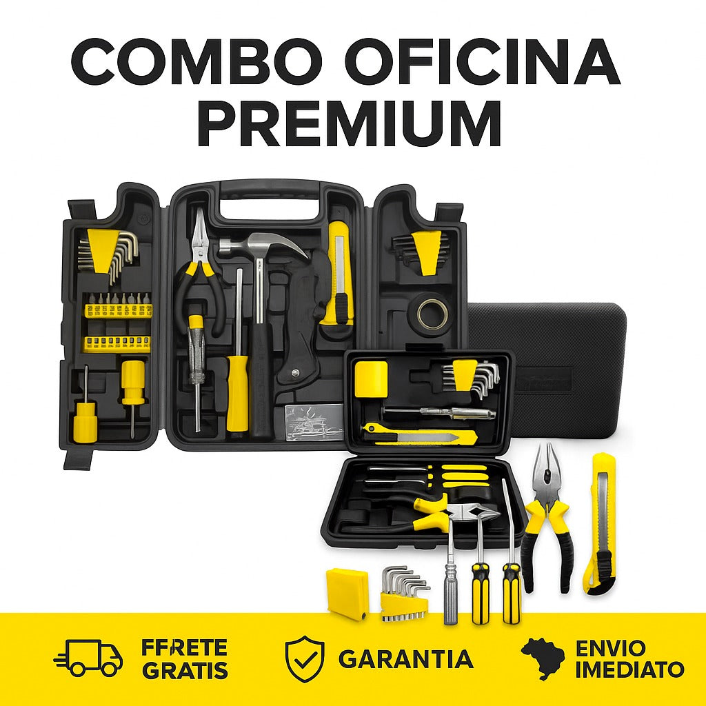kIT Ferramentas 200 Acessórios + Jogo 11 Peças Titanium