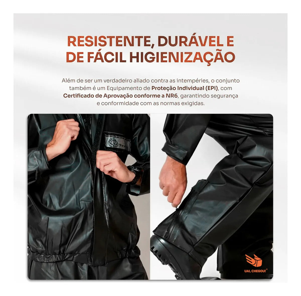 Capa De Chuva Brascamp Jaqueta + Calça Motoqueiro Tamanho GG