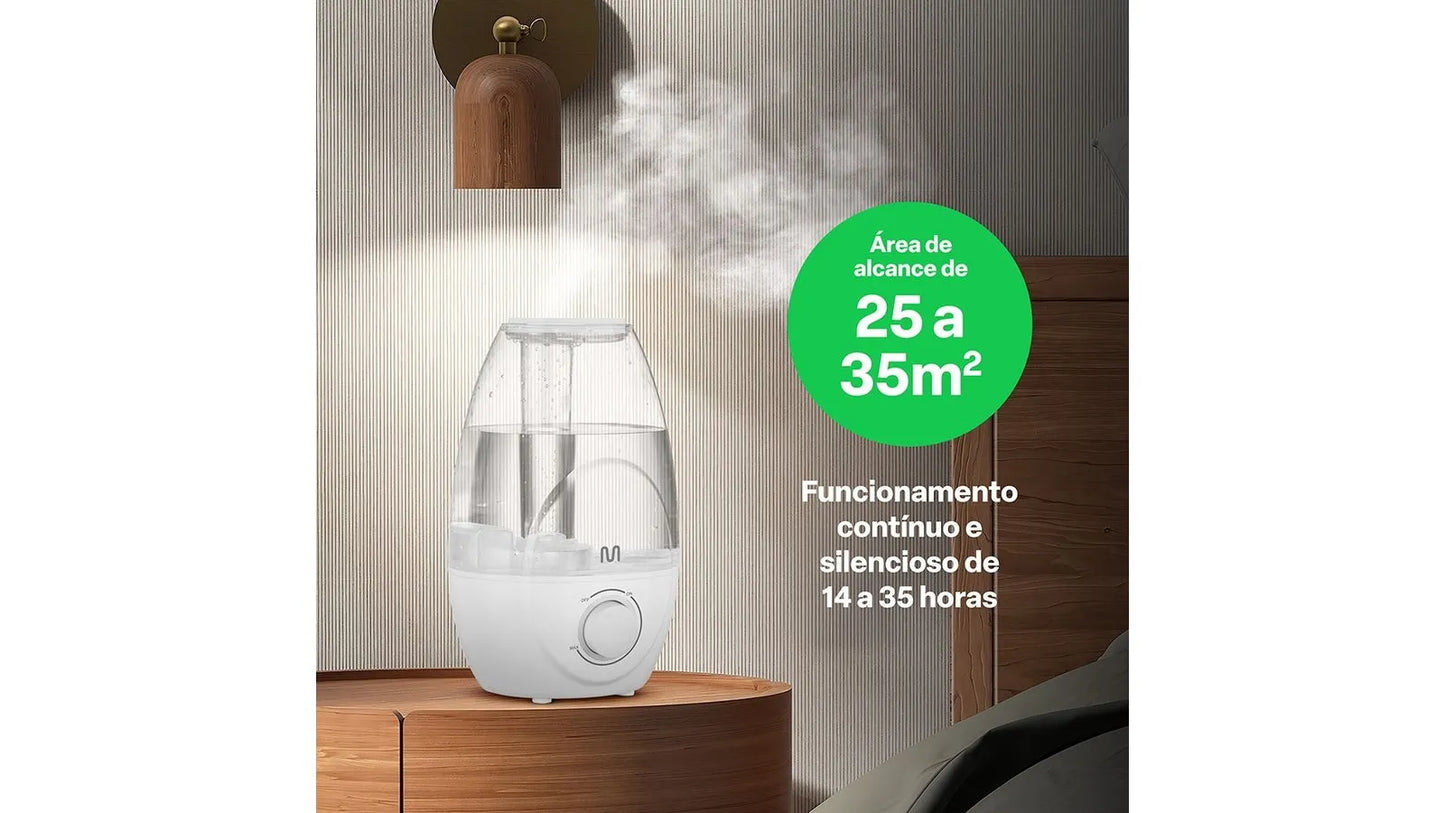 UMIDIFICADOR MULTILASER CLEAR TANK 2 1L HC210 MULTI