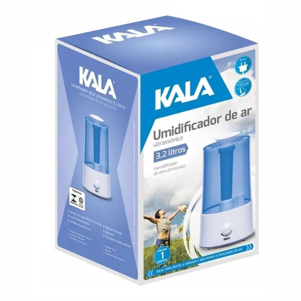Umidificador De Ar Ultrassônico Com Regulagem 3,2l Biv Kala