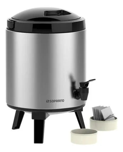 Garrafão Térmico Botijão Palace Inox 6 Litros - Soprano