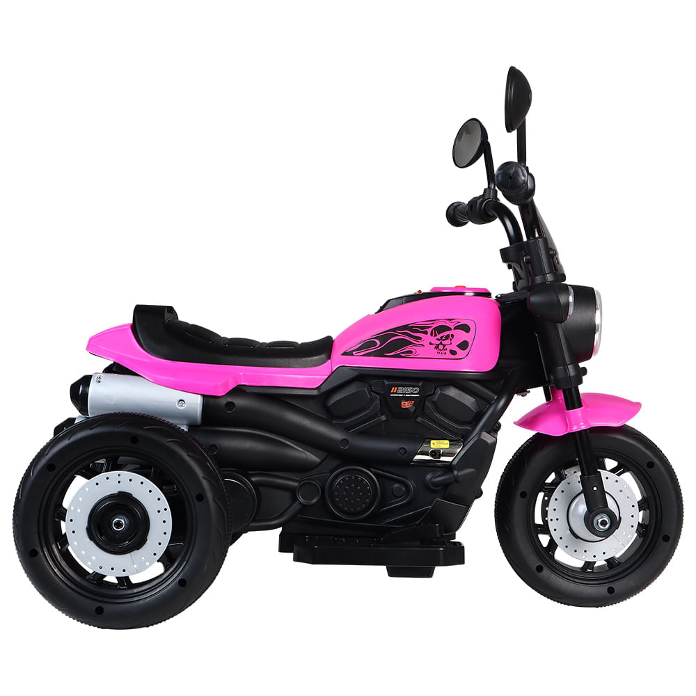 Moto Elétrica Infantil Freeway King 3 rodas 6v Rosa Belfix