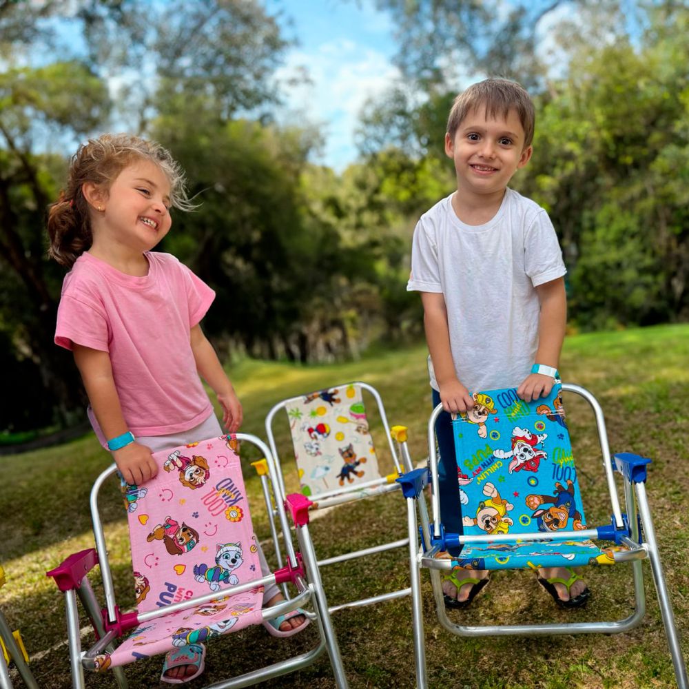 Cadeira Infantil em Alumínio Patrulha Canina Azul Bel