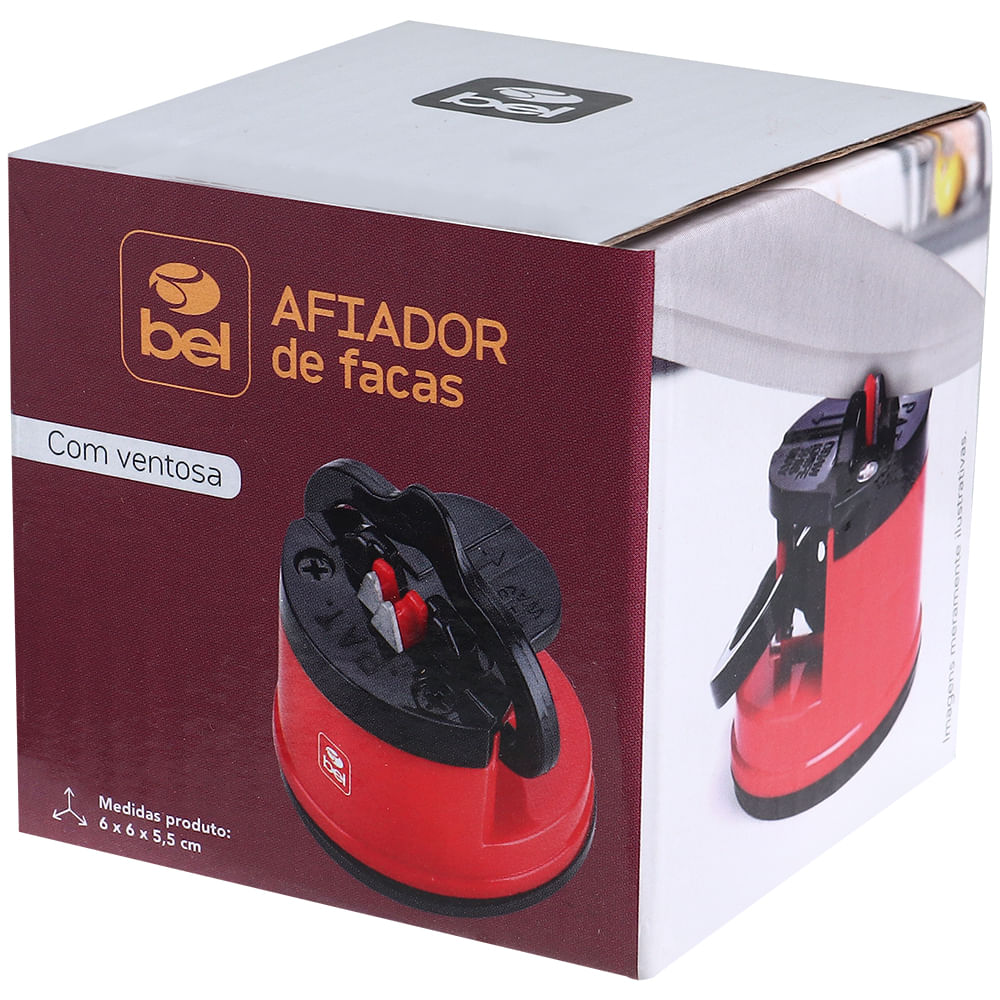 Afiador Amolador de Facas com Ventosa Bel