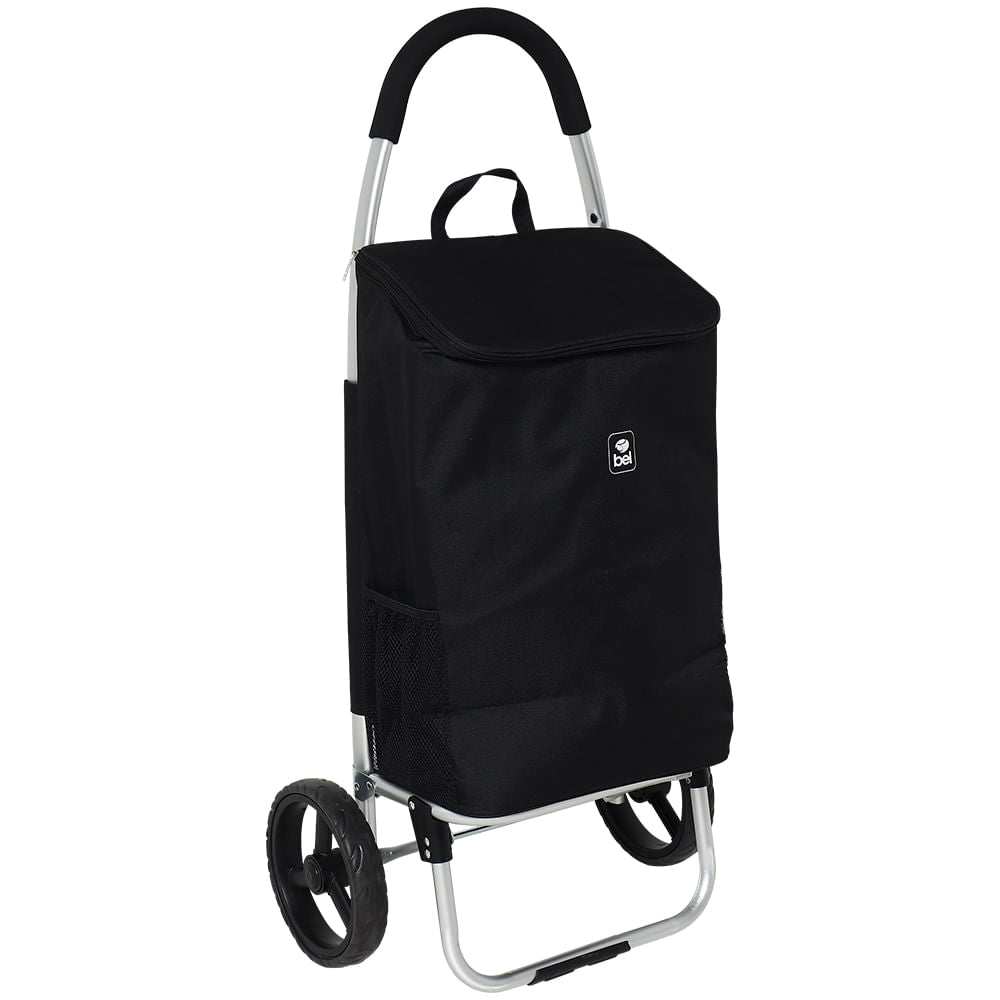 Carrinho Bolsa Térmica Com Rodinhas Preto Bel