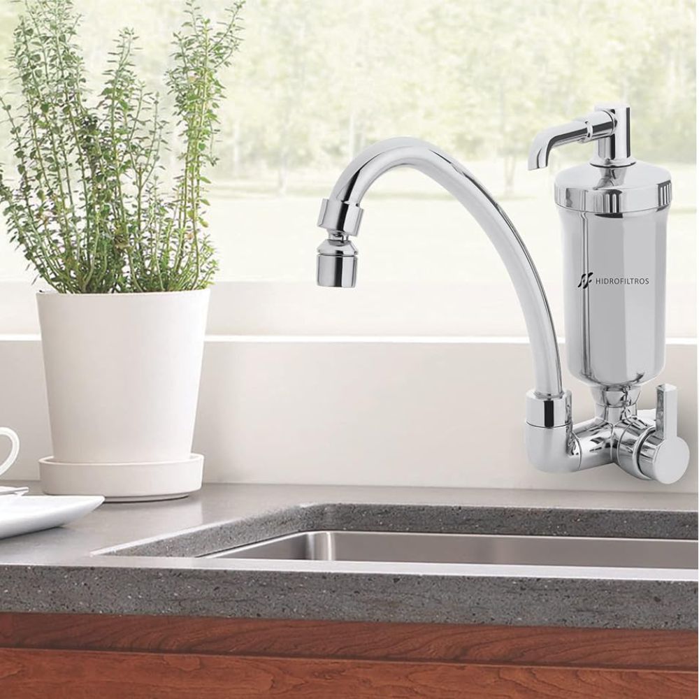 Torneira Bica Móvel Com Filtro Abs Cromado Hidrofiltros