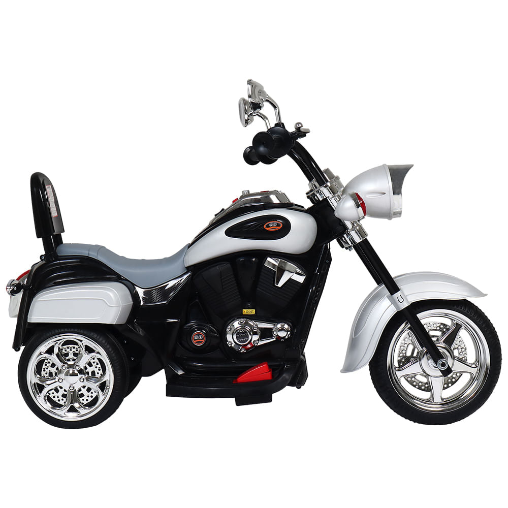 Moto Elétrica Infantil 3 Rodas TR 1501 6V Cinza Bel