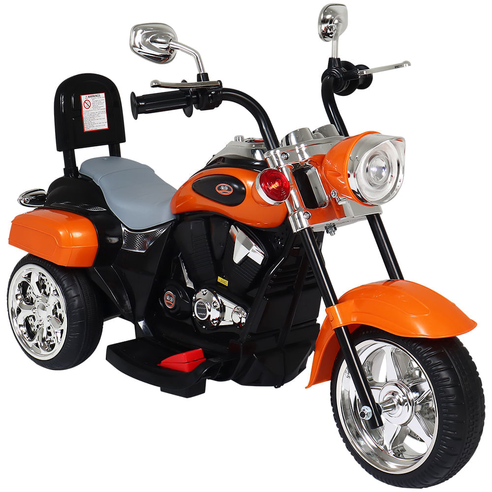 Moto Elétrica Infantil 3 Rodas TR 1501 6V Laranja Bel
