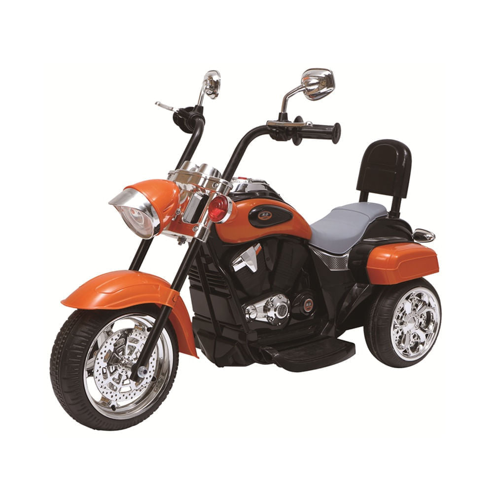 Moto Elétrica Infantil 3 Rodas TR 1501 6V Laranja Bel