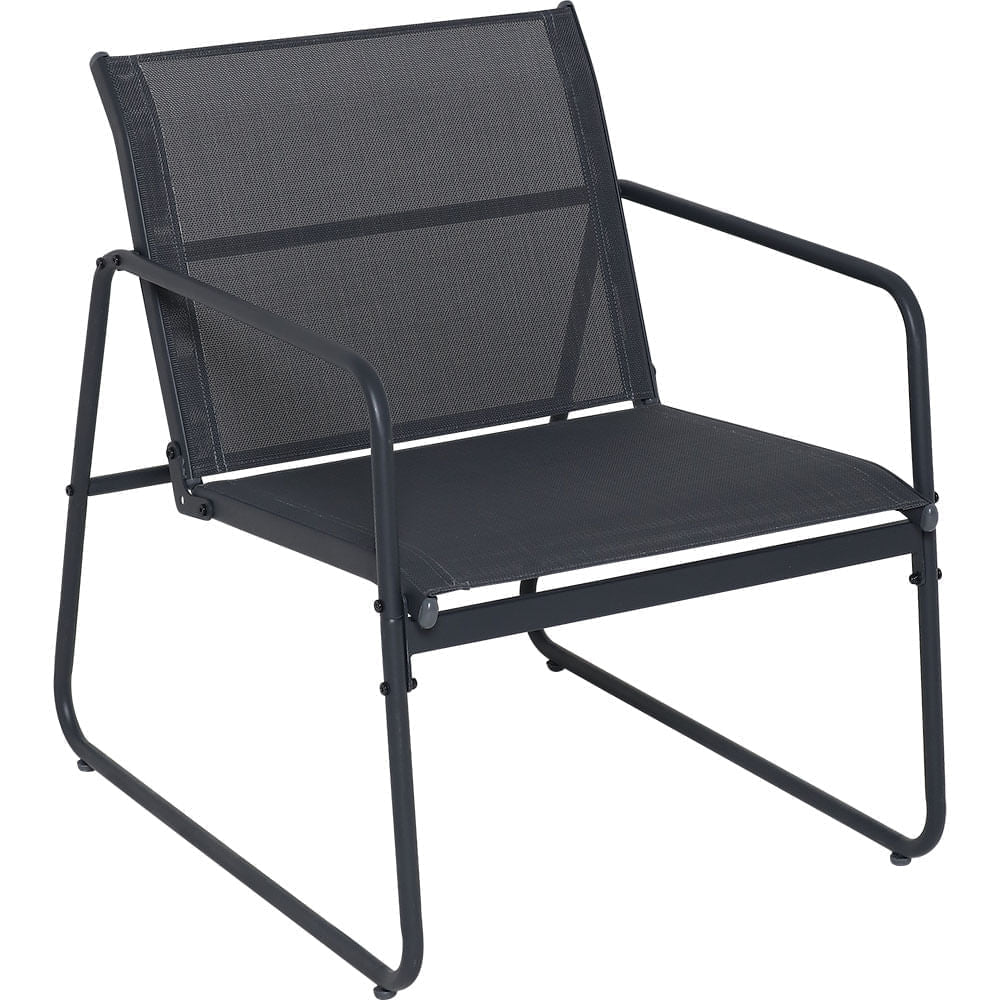 Conjunto de Mesa para Jardim Weekend Preto 4Pçs Bel