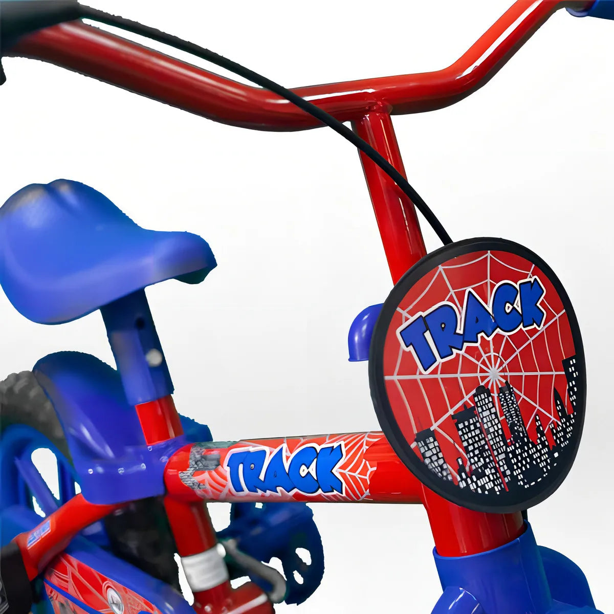 TRACK BIKE ARO 12 AZUL ARCO IRIS AZUL COM VERMELHO