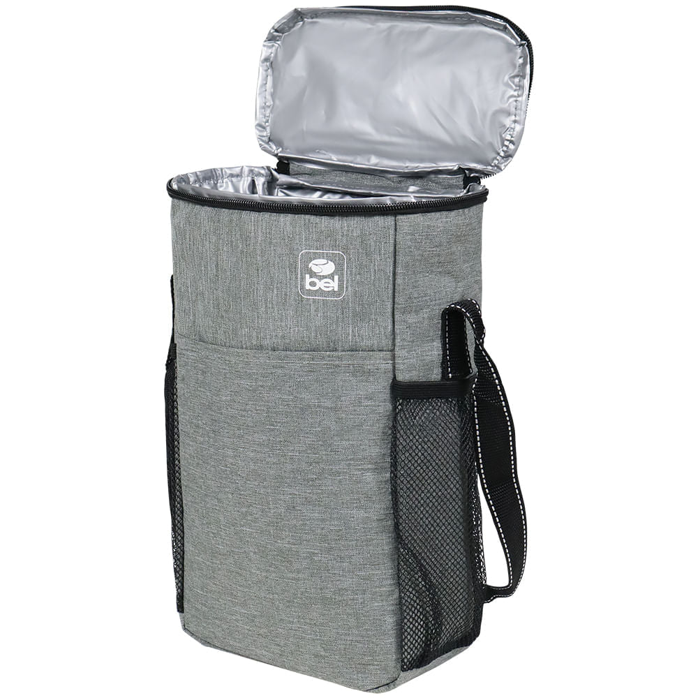 Bolsa Térmica Toscana Para 2 Garrafas de Vinho Cinza Bel