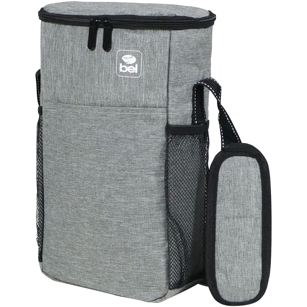 Bolsa Térmica Toscana Para 2 Garrafas de Vinho Cinza Bel
