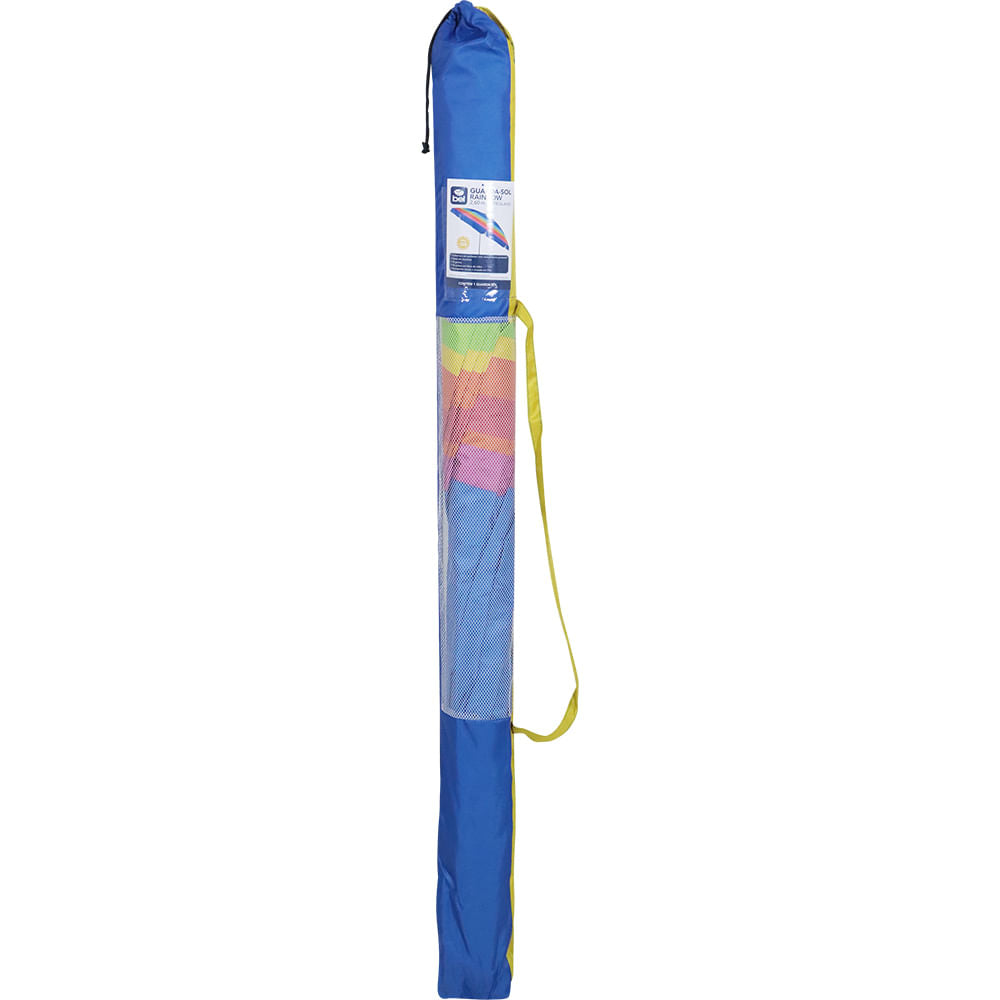 Guarda-Sol Articulado Rainbow 2,60m Poliéster Sortidas Bel