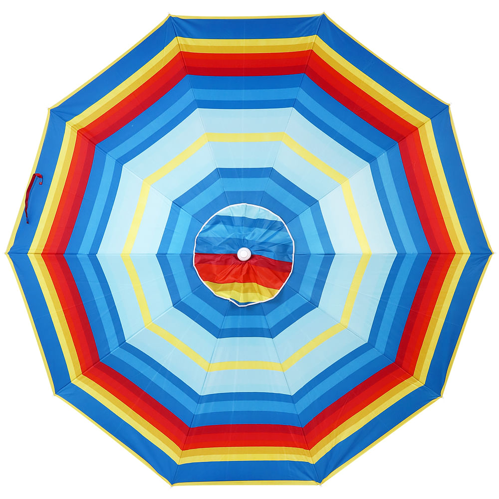 Guarda-Sol Articulado Rainbow 2,60m Poliéster Sortidas Bel