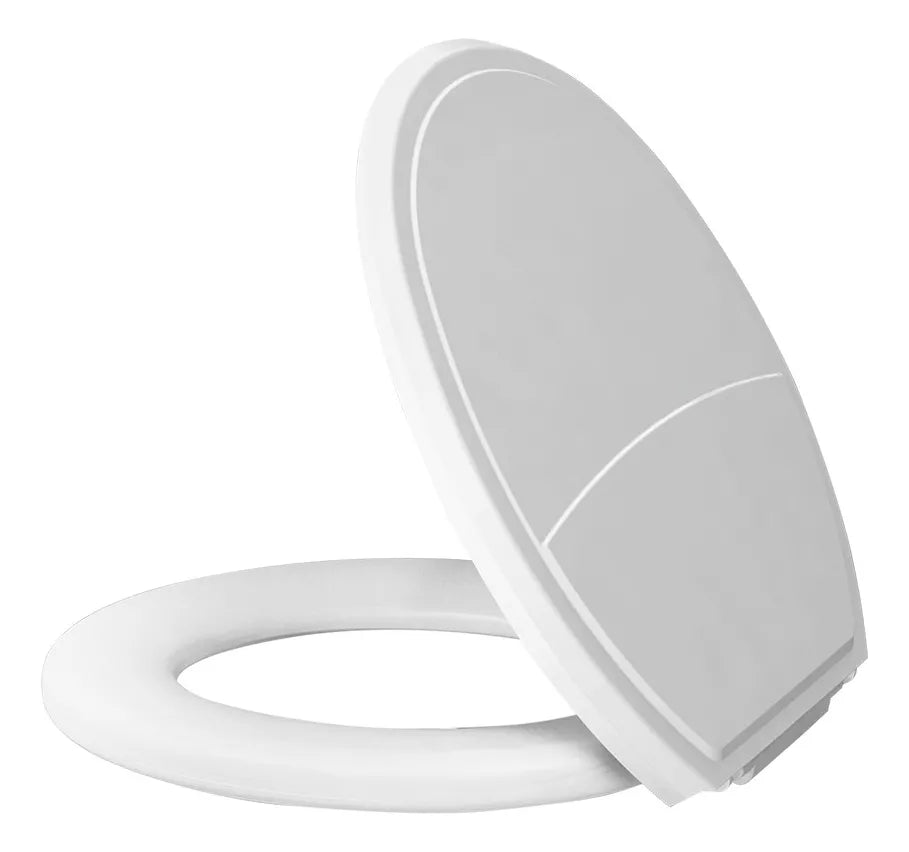 Tampa De Vaso Almofadada Plus Slim Universal Assento Branco