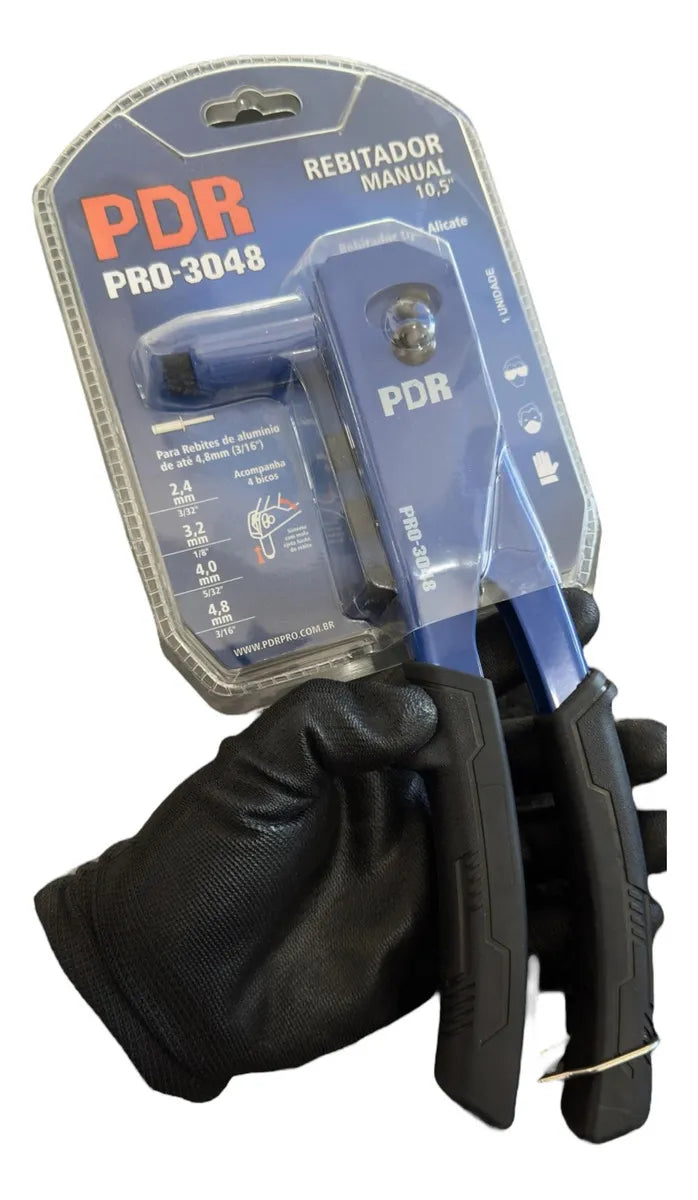 Rebitador Manual Alicate 10,5" Bico Até 4,8MM PRO3048 Pdr