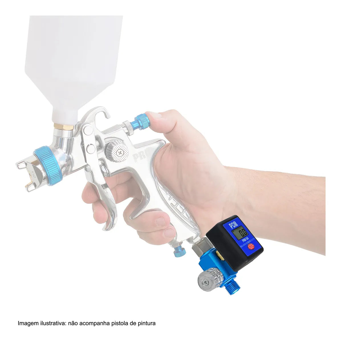 Regulador Pressão Digital P/pistola Pintura Pdr PRO56