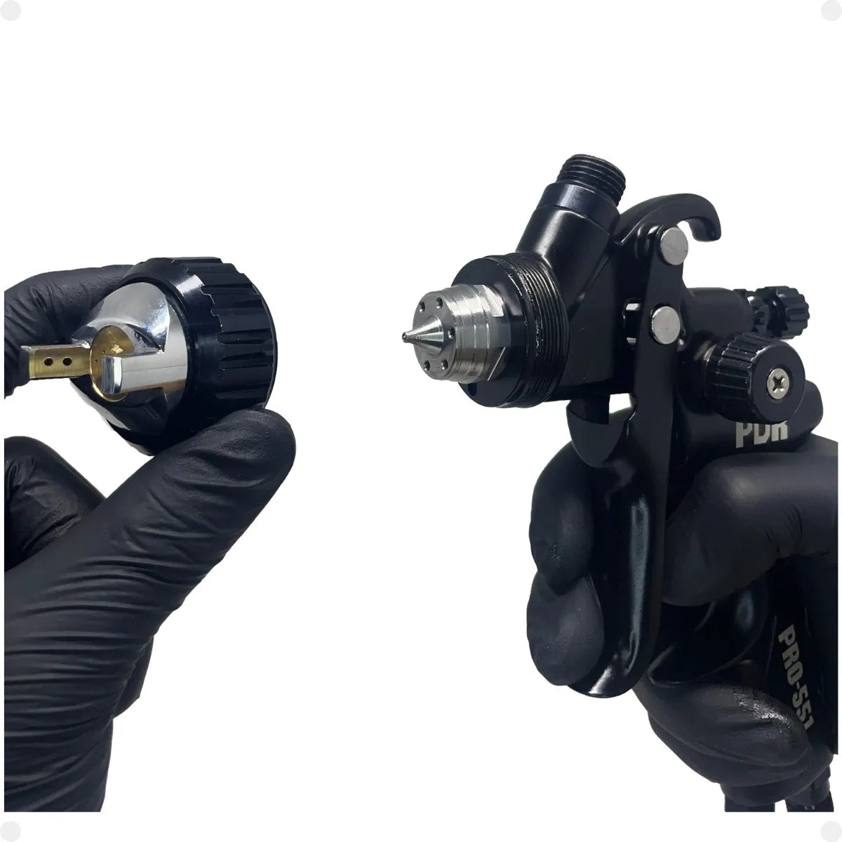 PISTOLA PINTURA GRAVIDADE HVLP 1,4MM 600ML PRETO PRO551 PDR