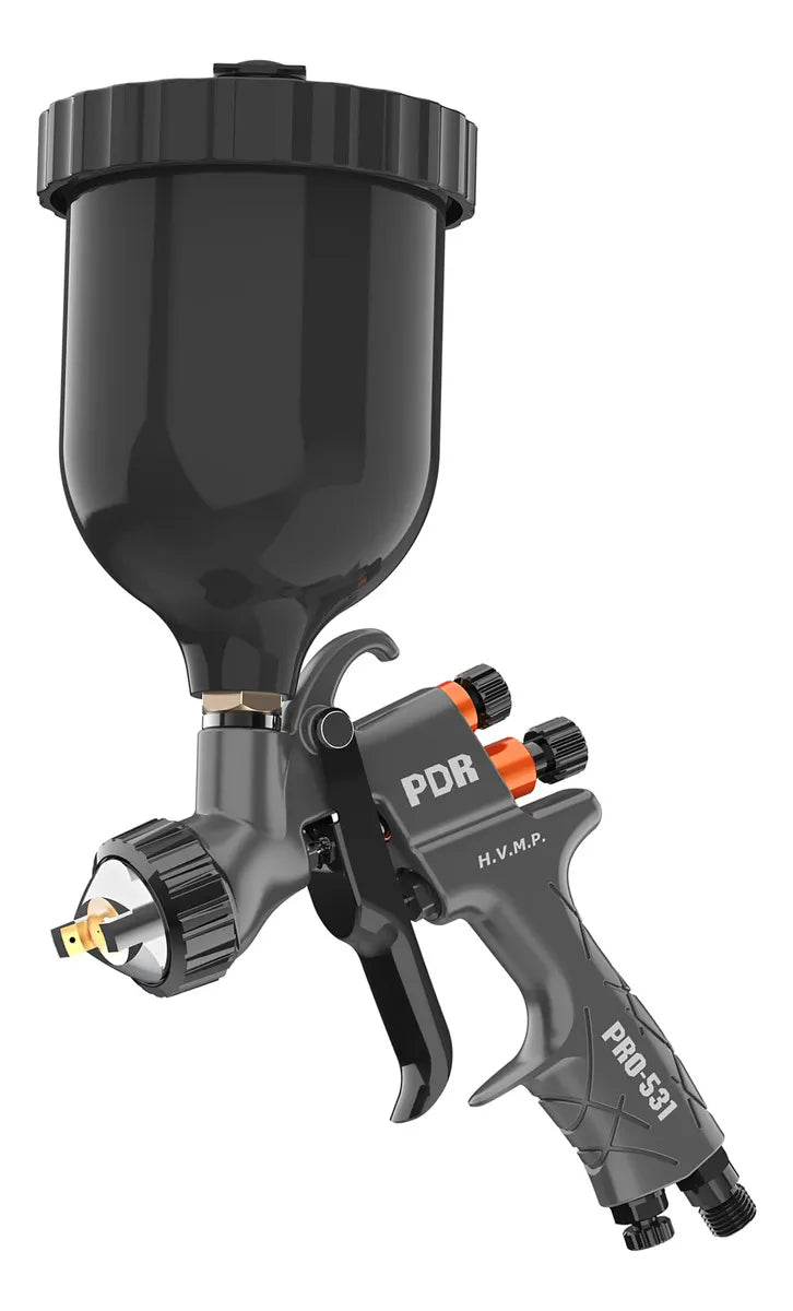 PISTOLA PINTURA GRAV. HVMP B. 1,2MM 600ML PRETO PRO531P PDR