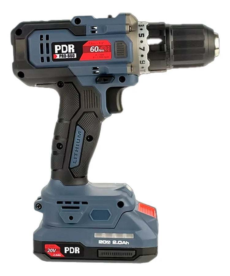 Parafusadeira/Furadeira a Bateria PRO-B60 - Mandril 13MM PDR