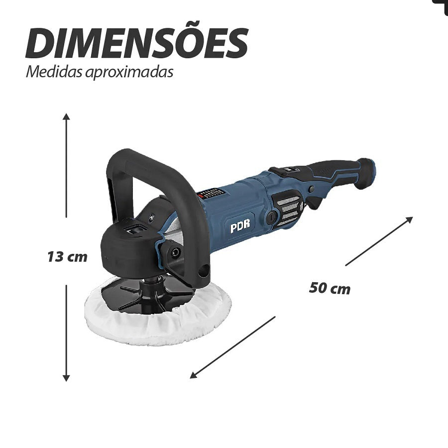 Politriz Rotativa Elétrica PROE407 - 7" - 1400W - 127V PDR