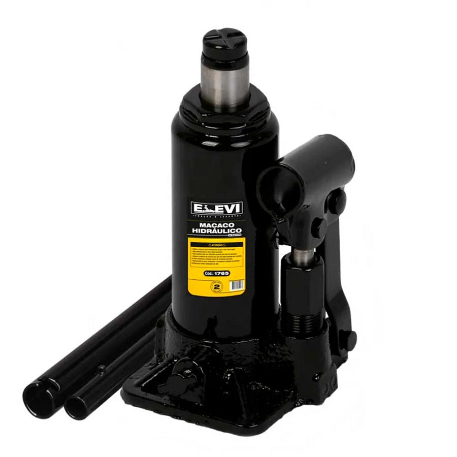 Macaco Hidráulico Tipo Garrafa 2 Toneladas - 1765 - Elevi