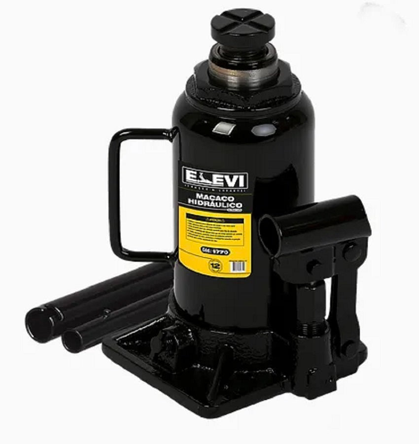 Macaco Hidráulico Tipo Garrafa 12Toneladas 1770 Elevi