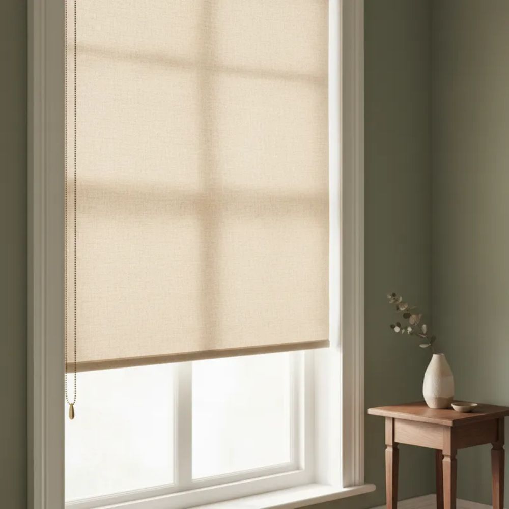 Persiana Soft Linho Rolo 140X160 Cor Bege D162037B - Evolux