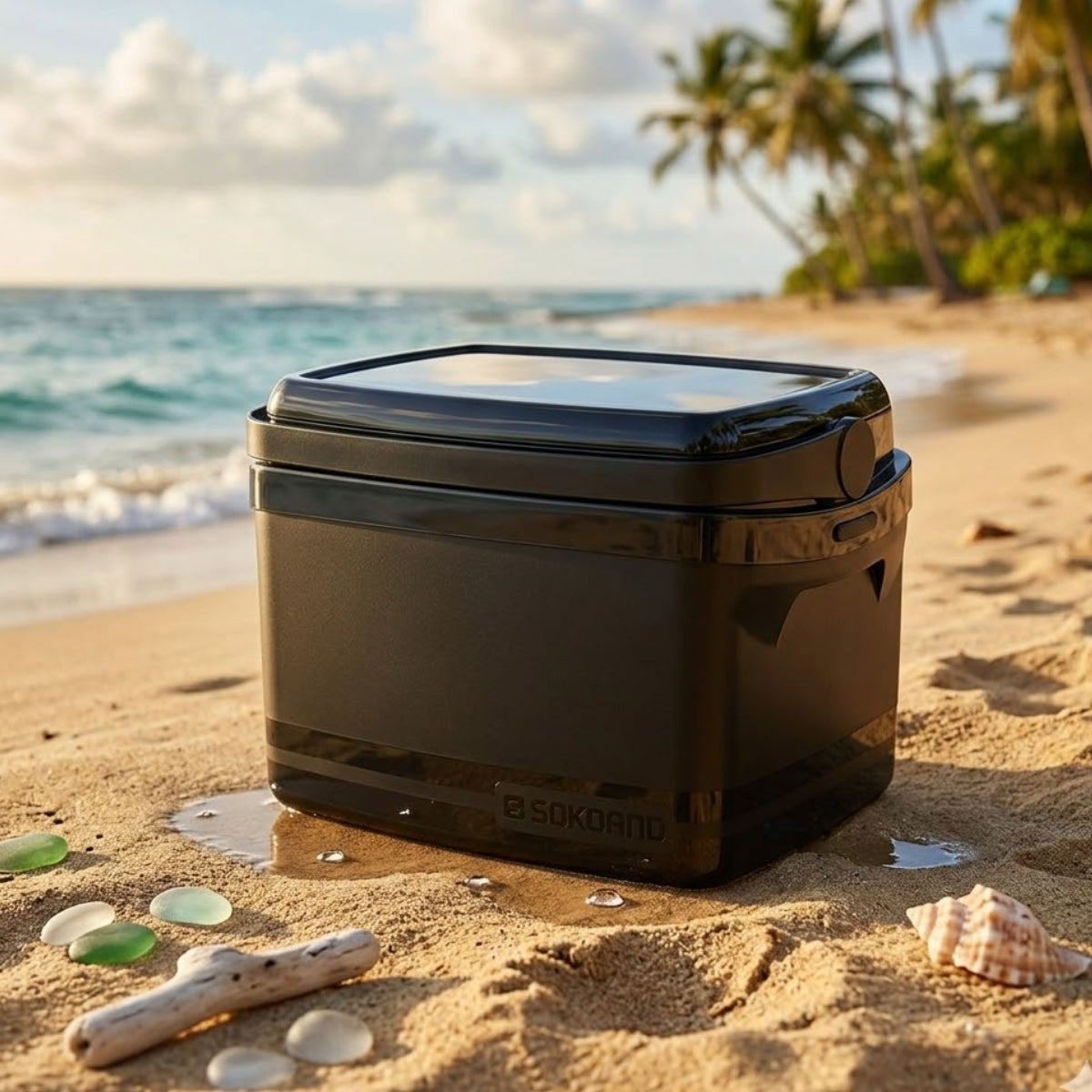 Caixa Térmica 12 Litros Preta Tropical Soprano Camping Praia